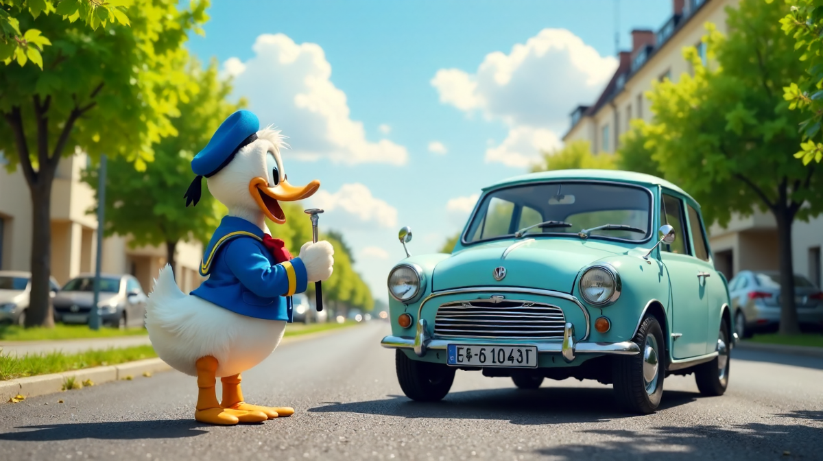 Die E-Auto-Revolution: Donald Duck, Umweltauflagen und Innovationen in Entenhausen